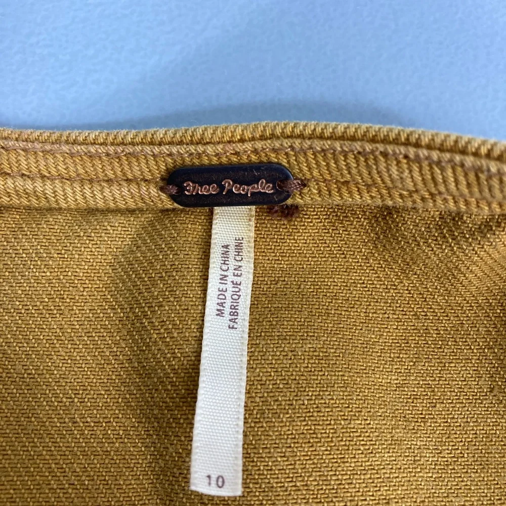 Free People Tan A-Line Skirt - Picture 7 of 14